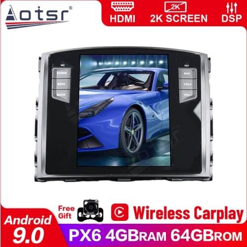 Tesla Style Android9.0 PX6 For MITSUBISHI Pajero V97 2006-2012 stereo receiver Car radio car GPS navigator DVD Multimedia Player