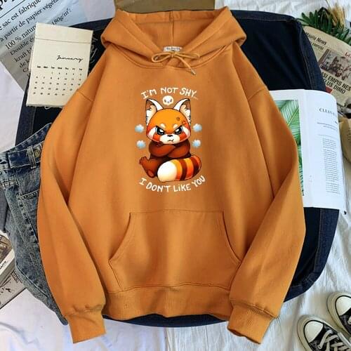 Hoodie Sweatshirts Very Angry Civet Cat Women Hoodies Plus Size Cute Womens Clothes Autumn Aesthetics Hooded Sweatshirt Woman