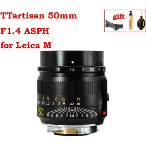 TTartisan 50mm F1.4 ASPH Lens for Leica M Large Aperture M Mount Camera MF Manual focus Camera Lenes M1 M-2