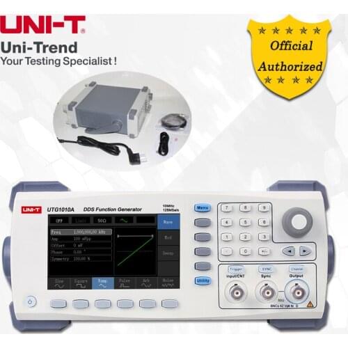 UNI-T UTG1010A Function/Arbitrary Waveform Generator; 10MHz Channel bandwidth, 125MS/s Sampling rate, USB communication