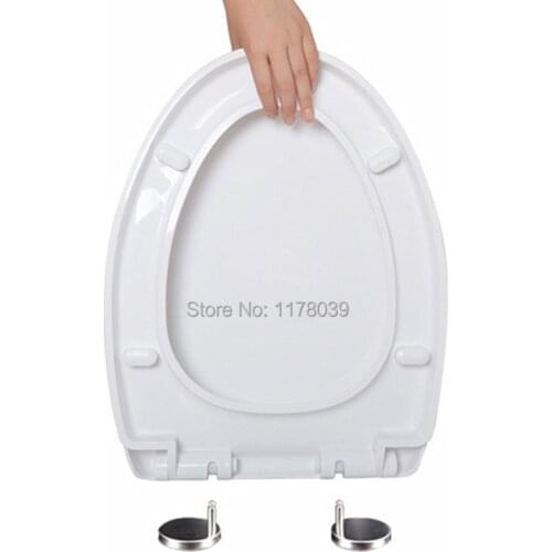 Universal Thicker PP board Slow-Close Toilet Seats,U/V type Ordinary toilet cover,fast installation buffer Toilet Seats,J17303