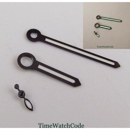 Classic Style Watch Hands Parts Fit For ETA6497 6498 ST3600 3620 Hand Winding Movement Green Lume 2 Colors