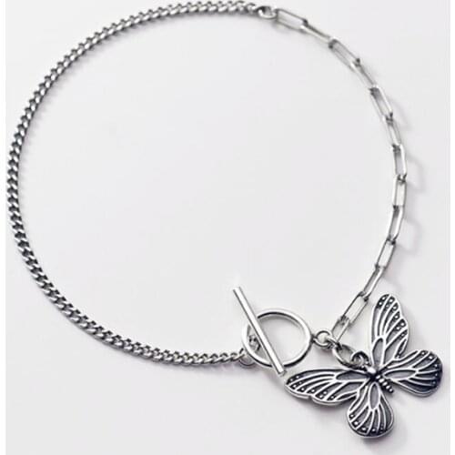 Sole Memory Retro Creative Butterfly Cool 925 Sterling Silver Female Resizable Bracelets SBR274