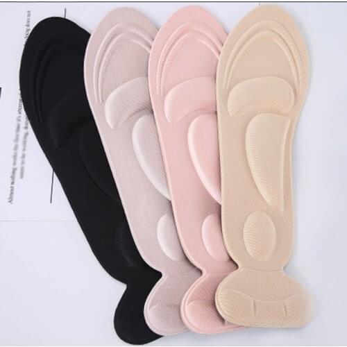 1Pair Insole Pad Inserts Heel Post Back Breathable Anti-slip for High Heel Shoe New Thickening Massage Insoles Heel Post Sticker