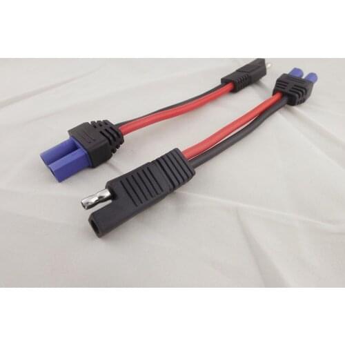 10pcs EC5 Female JackTo SAE Power Automotive Connector Adapter Cable 12AWG 17cm
