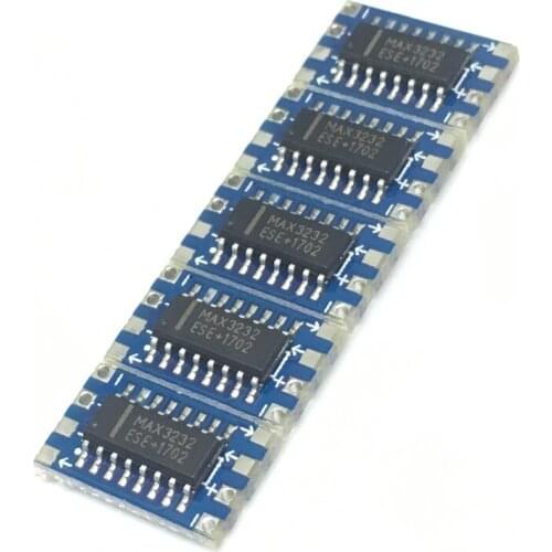 10PCS The mini RS232 MAX3232 turn TTL level conversion board serial conversion module.We are the manufacturer