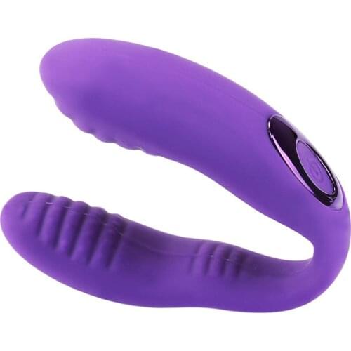10 Speeds Vibrator U Shape G-Spot Vibrator With Dual Motor Waterproof Clitoris Massager USB Rechargeable Sex Toy For Couples