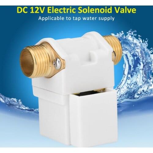 DC 12V Electric Solenoid Valve G1/2" Solar Energy Electric Solenoid Valve For Water N/C Normally Closed tapones valvula