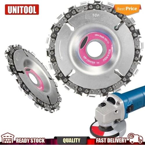 4 5 Inch 22 14 Tooth Diameter Grinder Disc Fine Chain Saw Angle Carving Culpting Wood Plastics For 100-125 Angle Grinder