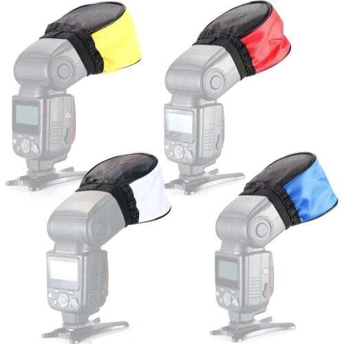 4in1 Four-color Universal Cloth Softbox Bounce Flash Speedlite Diffuser for Canon Nikon Sigma Sony flash Viltrox Godox Yongnuo