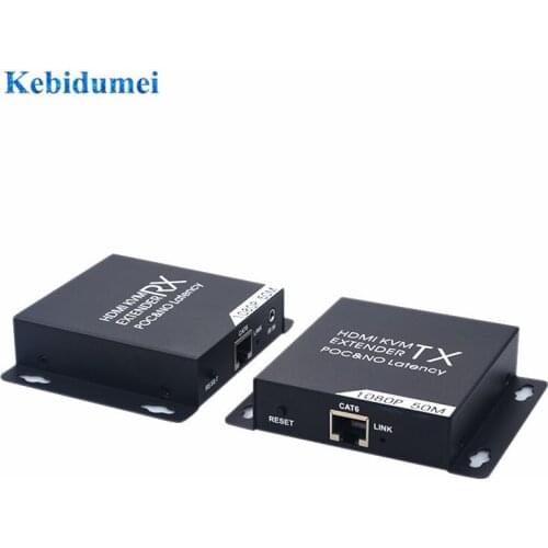 50m1080P HDMI-compatible Extenders Repeater by CAT5e/6 TCP/IP Ethernet Cables Support 3D HDCP EDID Transmitter TX/RX Extender