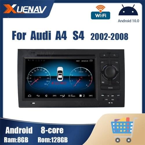 Android GPS Receiver for Audi A4 S4 2002 2003 2004 2005 2006 2007 2008 Touch Screen Car radio Multimedia Player 8 Core 2 din