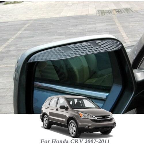 Car Rearview Mirror Rain Eyebrow Auto Shield Snow Guard Sun Side Visor Shade Protector For Honda CRV 2007-2011 Accessories