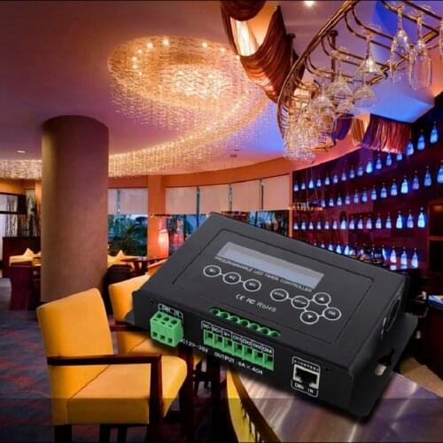BC-322-6A DMX 512 input Programmable Timer DC12V-36V LED Dimmer Aquarium Controller Led Srip Light Controller with LCD display