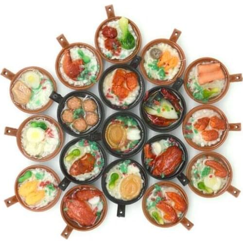 Free DHL 50pcs 3.5*1.8CM Keychain Keyring Delicious Simulation Casserole Bowl Food Noodles Charm Phone Strap Mobile Bag Pendant