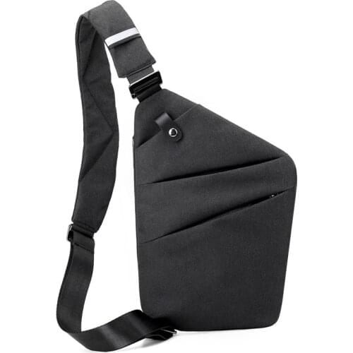 Brand small crossbody bags for men waterproof chest bag lightweight messenger bag mini travel bag Male with reflective strip New