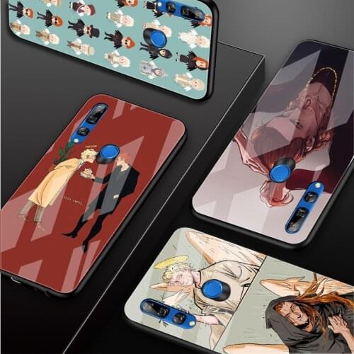 Good Omen wallpaper Tempered Glass Phone Case For Huawei Honor 8X 9 10 20 30 lite PRO 10i 20i