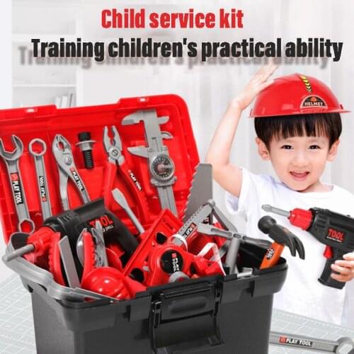 Kids Toolbox Kit Educational Toys Simulation Repair Tools Toys Drill Plastic Game Learning Engineering Puzzle Toys Gifts For Boy