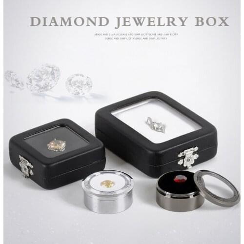 Gemstone box gem diamond packaging box jewelers jewelry display gift organizer beads pandora charms holder pendnat storage case
