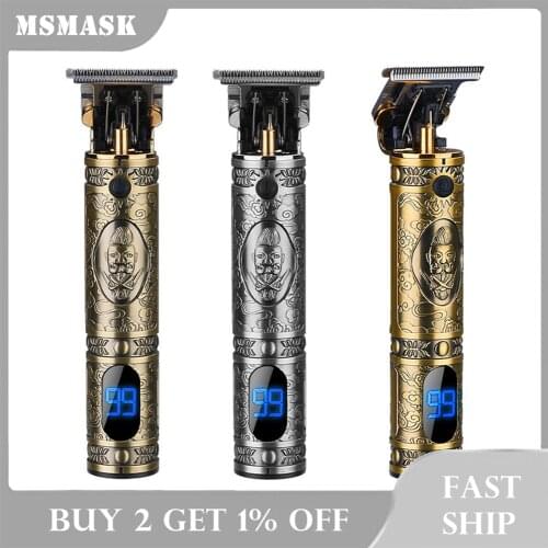 LCD T9 Electric Hair Clipper USB Rechargeable Shaver Professional Trimmer for Men Beard Barber T Bald Hair Mower Cutting Machine