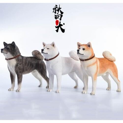 JxK.Studio Model Black/white/orange Dog 1/6 Scale Japanese Akita Jxk007A/B/C Series Animal Figure for 12 inches action figure