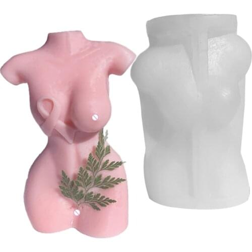 Woman Body Candle Molds DIY Homemade Soy Wax Candle Molds Ideal Gift for DIY Lovers Make Scented Figure Candles Soy Wax
