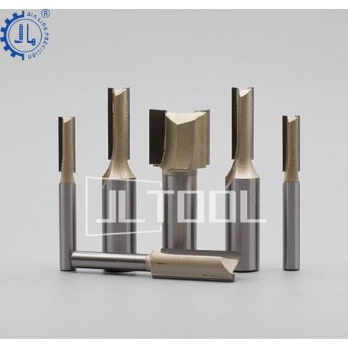 JIALING 1 pc 6mm shank router bit set cnc endmill two flute t slot router bit end mill tideway router bits