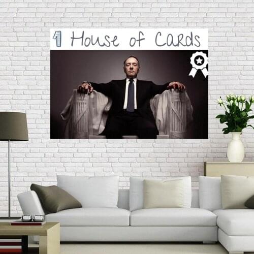 Custom canvas poster House of Cards Poster 60x90cm Home Decoration cloth fabric wall poster print Silk Fabric