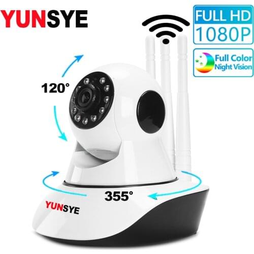 YUNSYE 1080P IP Camera WIFI Wireless Home Security Camera Surveillance Camera Night Vision CCTV Camera Baby Monitor 2MP Webcam