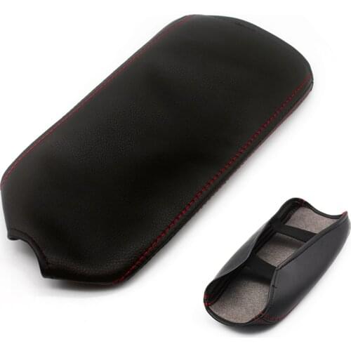 Car Microfiber Leather Center Control Armrest Box Cover Trim For Honda City 2015 2016 2017 2018