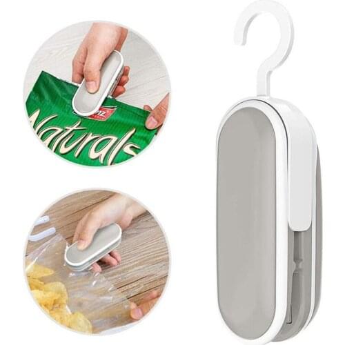 Kitchen Mini Sealing Machine Vacuum Portable Handheld Bag Sealer Packaging Machine Food Sealer Food Snack Heat Sealer 2 In 1