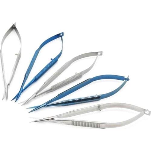 Microscopic instruments 12.5 cm micro scissors, Conjunctiva Toothed, Forceps Probes,Hooks ,Spatulas, Speculums tweezers