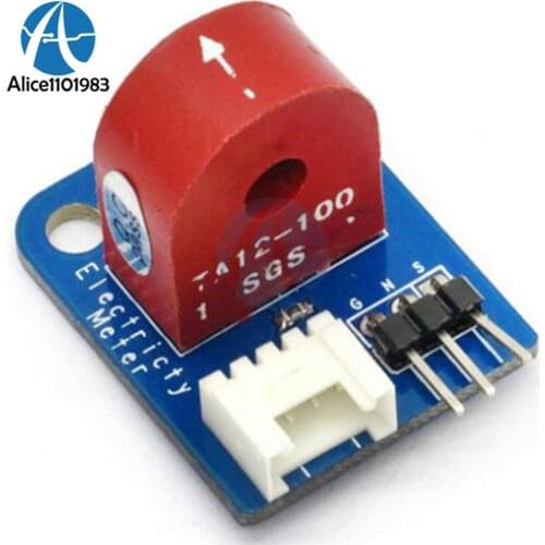 Analog Current Meter Module AC 0~5A Ammeter Sensor Board for Arduino Based On TA12-100 3PIN Interface Sensor Brick 5V I/O DIY