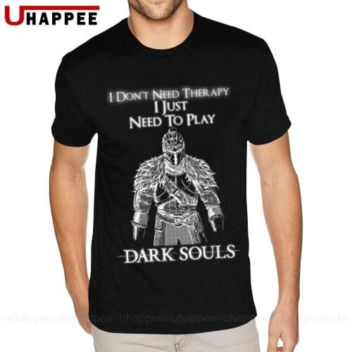 Purple Need To Play Dark Souls - I Don't Need Therapy Tees for Men Custom Printed Short Sleeved Red Crew Tees Shirts