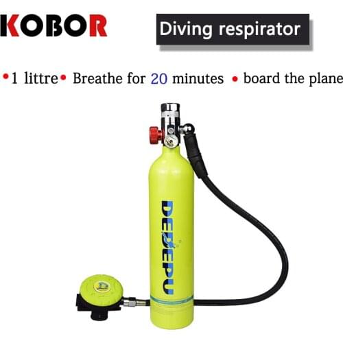Professional scuba equipment scuba oxygen tank diving small gas cylinder equipped with deep diving portable swimming artifact