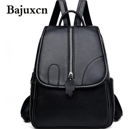 Fashion Women Backpack High Quality Youth Leather Backpacks for Teenage Girls Female School Shoulder Bag Backpack mochila 2020