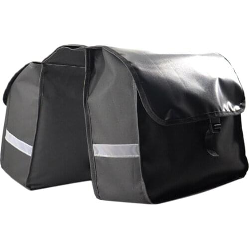 HOT Bike Pannier Bags Waterproof Bicycle Rear Seat Trunk Panniers with Reflective Stripe Cycling Accessories