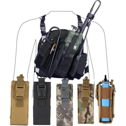 Tactical Radio Bag Portable Nylon Walkie Talkie Bag Universal Pouch Two Way Radio Holder Case Holster Accessories