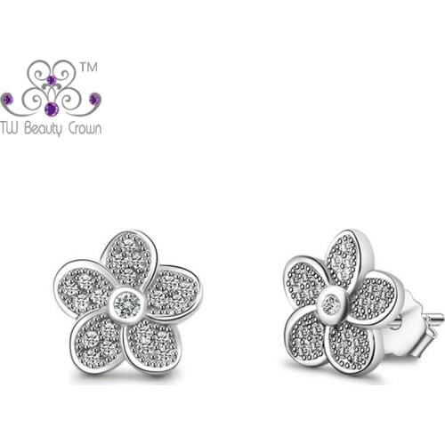 TW Beauty Crown Stud Earrings