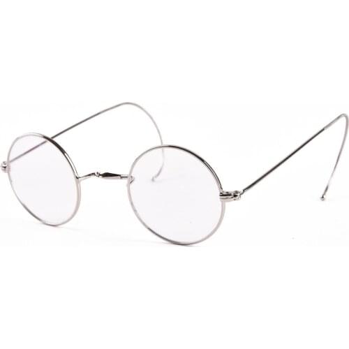 44mm Round Vintage Antique Wire Glasses Eyeglass Frame Men Women Prescription Eyeglasses Frame