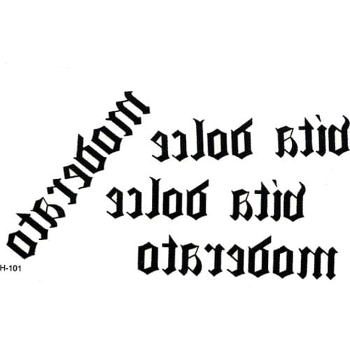 BITA VOICE MOVPRATO Waterproof Temporary Tattoos Fake Tattoo Body Arts Flash Tattoo Tatouage Temporaire Henna Tatoo Stickers