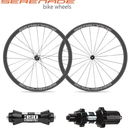 High Quality Cycling Components Road Bike Wheels 50mm Deep 25mm Wide Tubeless Tubular Carbon Road Bicycle Wheels DT 350 V-brake