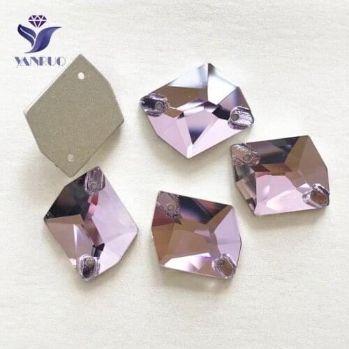 YANRUO 3265 All Sizes Violet Cosmic Sew On Flat Back Rhinestone Sewing Strass Crystal Stones For Jewelry