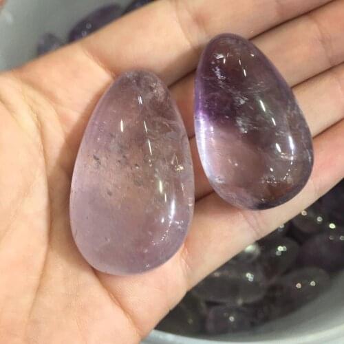 1pc Natural Amethyst Polished Palm Stone Healing Gemstone palms For Party Gift Decoration 1pc