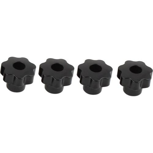10 Pcs 32mm Dia M6 Thread Screw On Type Star Head Clamping Knob Grip