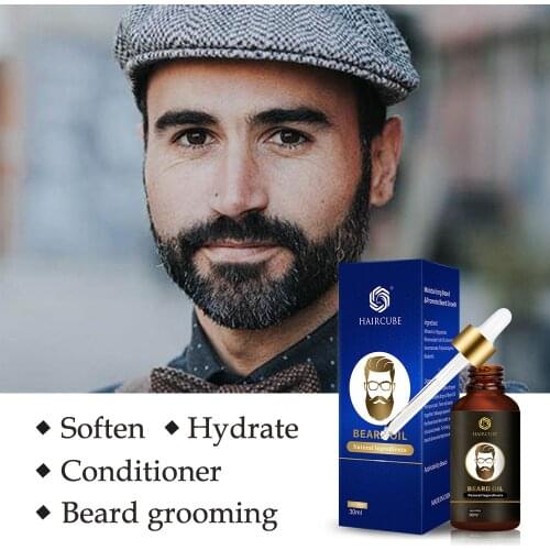 100% Natural Organic Beard Growth Oil For Men Beard Care No-clean Treatment Beard Gloss Smooth Nourishment Beard Care