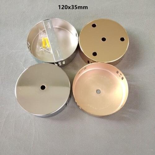 120x35mm chrome/gold cord pendant light thicken canopy vintage ceiling plate with side mounting plate and heat emission holes