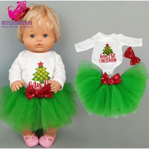 16 inch baby doll green skirt for 38 cm Nenuco outwear Ropa y su Hermanita dolls clothes accessories