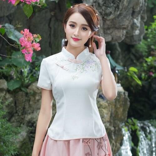 2020 national flower surplus button collar embroidery art restores ancient ways improved cultivate ones morality joker