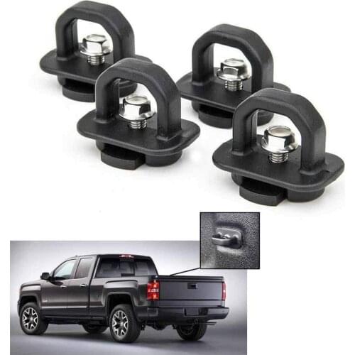 4Pcs Pickup Trunk Lock Tie Down Anchor Truck Bed Side Wall Anchor for 2007-2020 Chevrolet Silverado GMC Sierra Colorado
